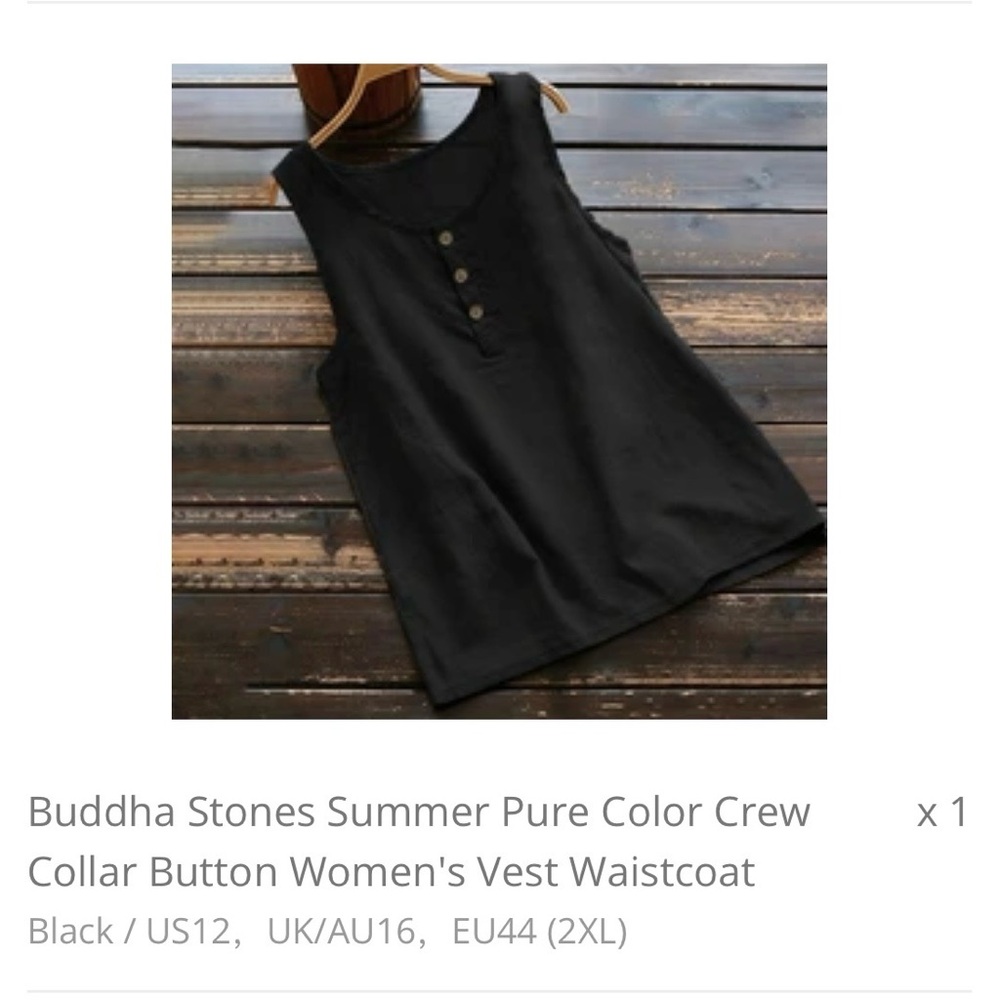 Buddha Sones lightweight summer sleeveless top
